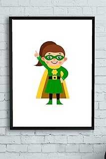 (14334) Süperkahrama Çocuk Odası Çerçeveli Tablo 2 (30x40cm)