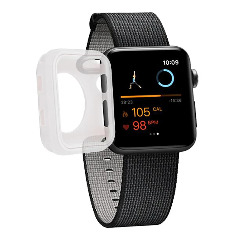 Ally Apple İwatch 38mm 23 Ultra Koruma Soft Silikon Kılıf-(5775)