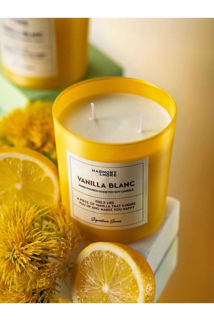 Vanilya ve Limon Kokulu Mum, Hediyelik Mum, Kokulu Mum, 300 Gr.