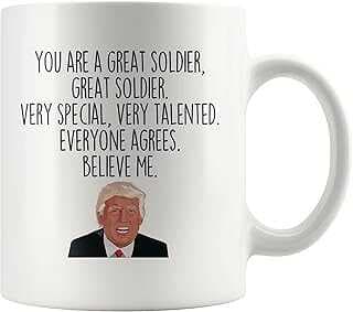 print dore Funny Soldier Gift, Soldier Trump Mug, Gift for Soldier, Soldier Gift Idea, Funny Gag Gift, Coffee Mug, Gift for Men, Soldier Birthday Gift