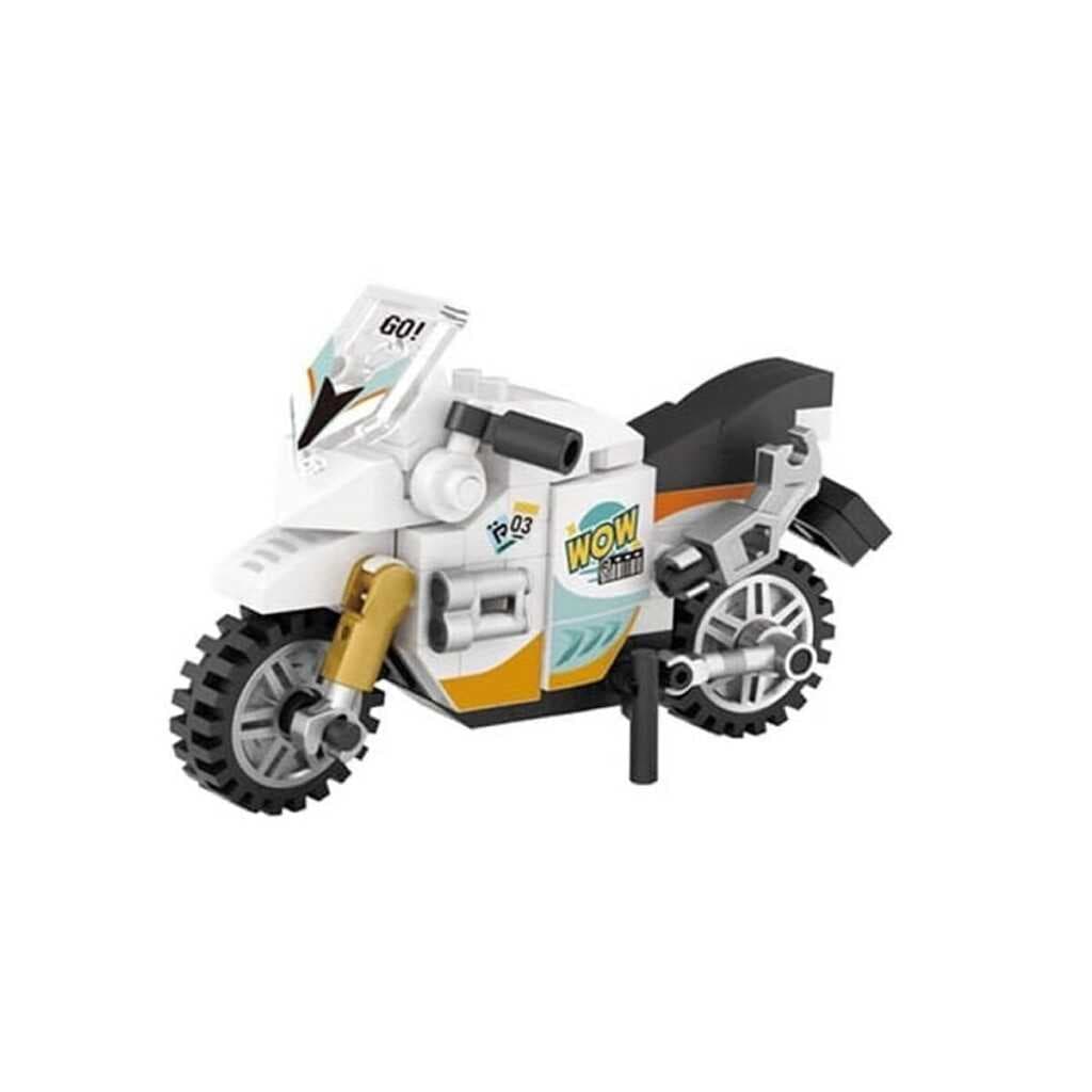LZ-8624  MOTORSİKLET 120 PARÇA BLOCK OYUNCAK MİNİ POŞET
