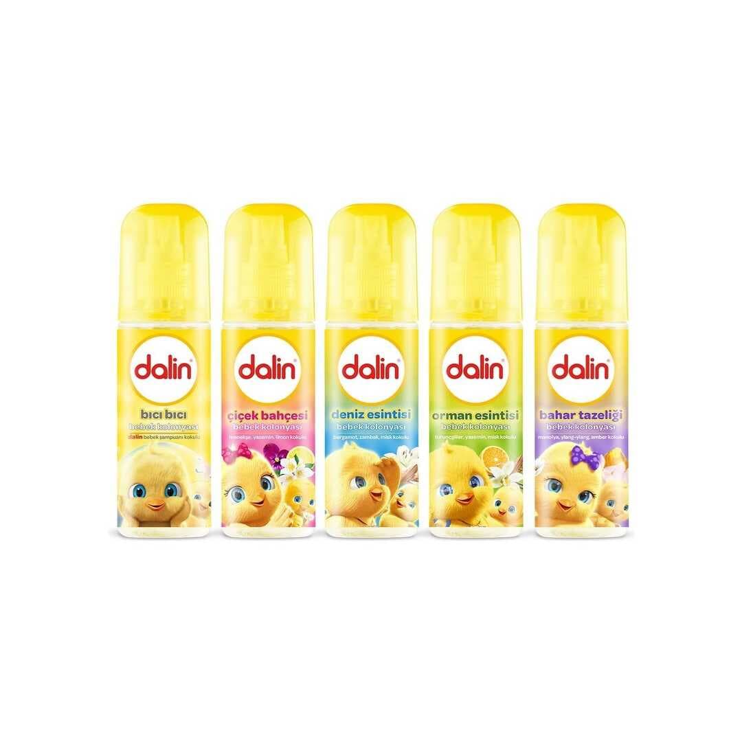 Dalin Bebek Kolonyası 150 ml (Bıcı Bıcı- Orman- Bahar- Çicek- Deniz) Karma 5 Li Set