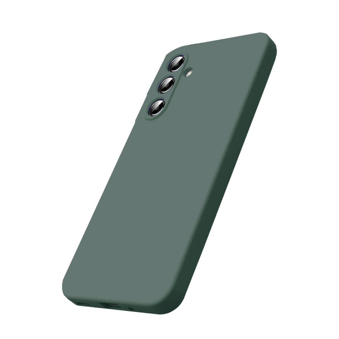 Samsung Galaxy A17 5g Nano İçi Kadife Silikon - Koyu Yeşil
