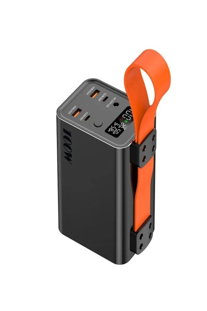 Mini Taşınabilir El Fener Pd100w Destekli 30.000 Mah Powerbank Hızlı Şarj Destekli