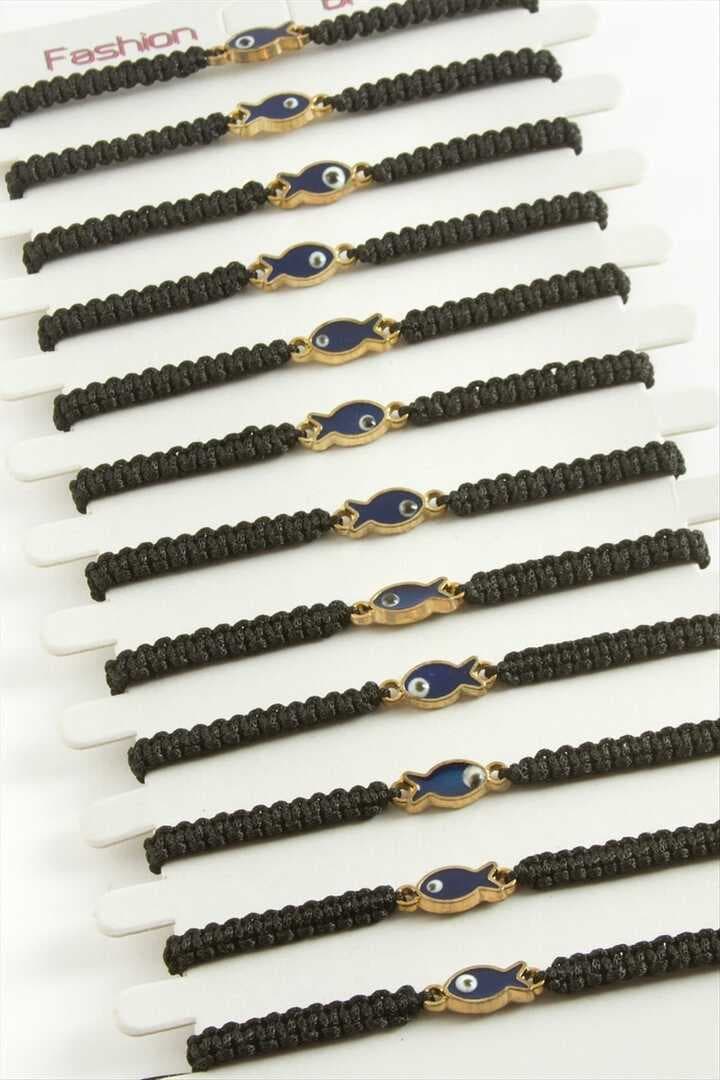 Balık Makrome Örgülü Bileklik