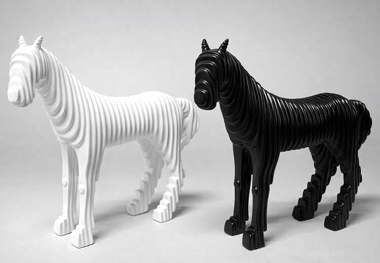 28x27 cm Özel Tasarım Polyester At Figürü