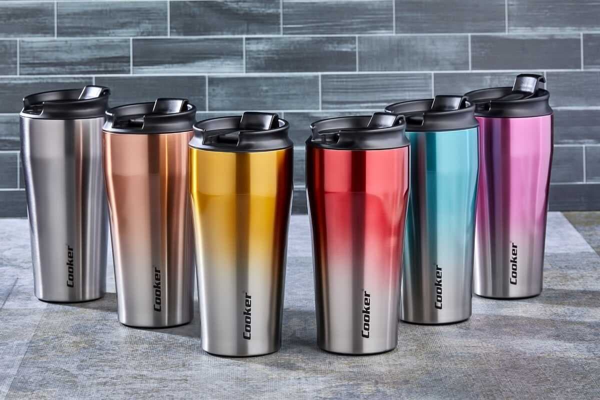 CKR-2049 400ML.ÇELİK MUG TERMOS BARDAK ÇİFT RENK (5430)