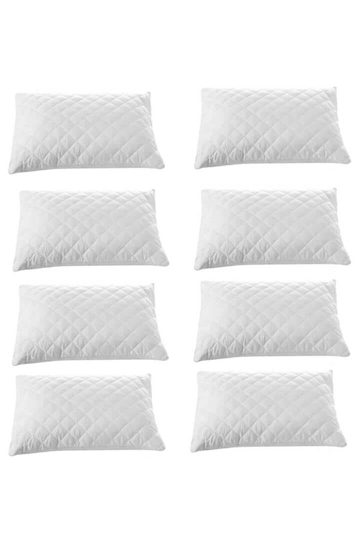 8 li Kapitoneli Yastık Koruyucu 100 Pamuk 50X70