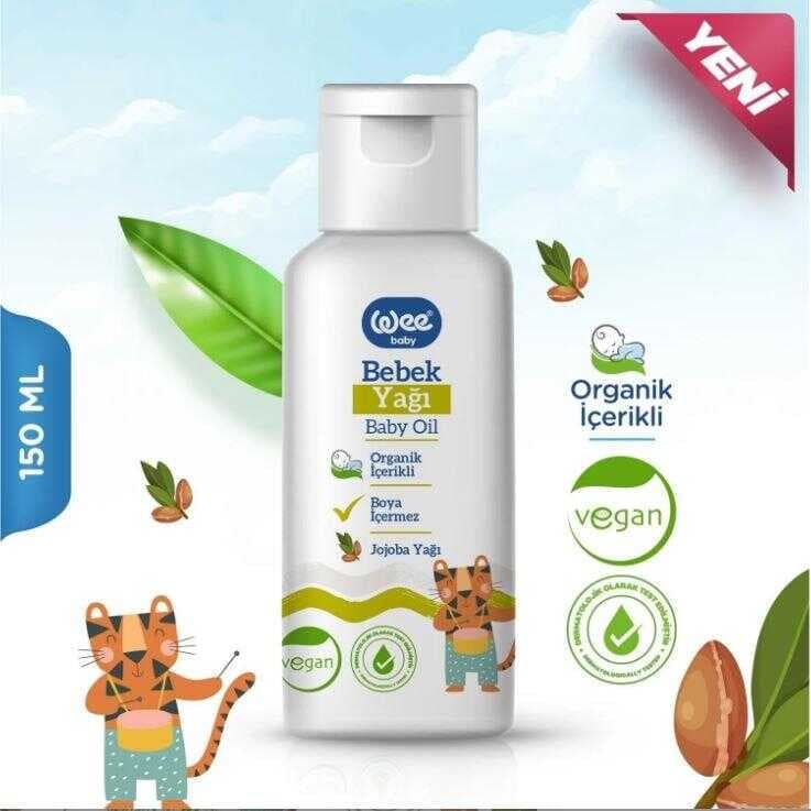 Wee Baby Organik Bebek Yağı 150 ml
