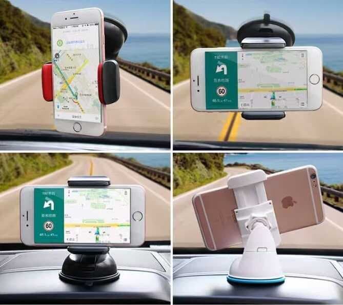 Araç İçi Torpido ve Cam Vakumlu Kısa Boy Telefon Tutucu