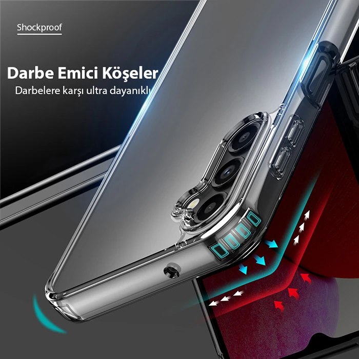Dux Ducis SM Galaxy A14 5G Clin Series Shockproof Şeffaf Silikon Kılıf-(5775)