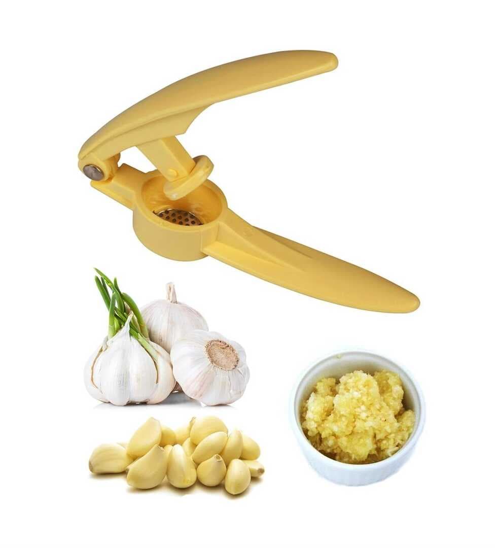 Pratik Kolay Yıkanabilir Sarımsak Ezme Aparatı Sarımsak Ezici Pres (5430)