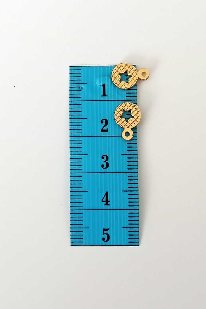 Oya Abiye Bileklik Kolye Pleksi Metalik Plastik Pul Altın Renk 8 gram 90 adet - BNC477