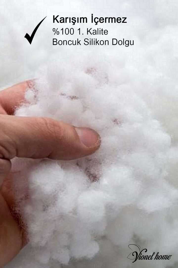 Sıvı Geçirmez Bebek Yastığı, Antialerjik, %100 Pamuklu, Boncuk Silikon, 250gr