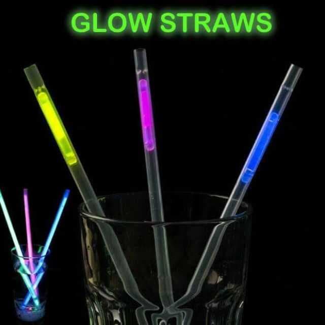 Karanlıkta Parlayan Glow Fosforlu Pipet 3 Renk 3 Adet (5430)
