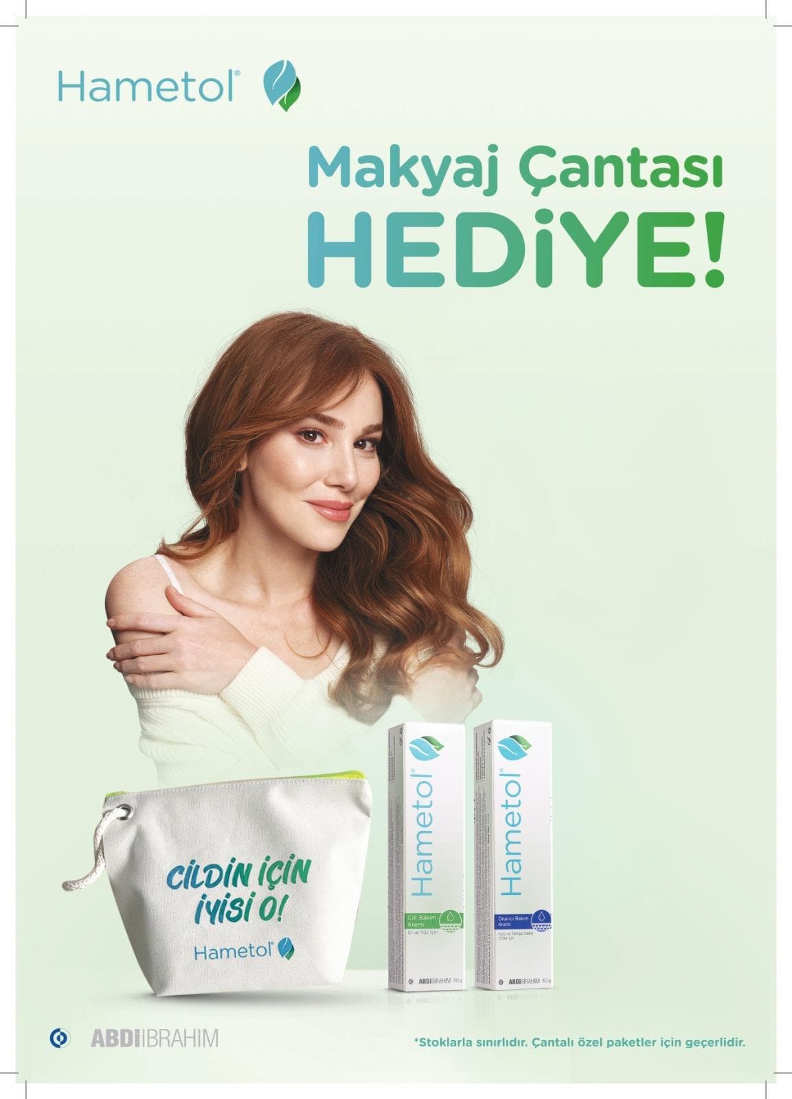 Hametol Cilt Bakım Kremi 30 gr + Onarıcı Bakım Kremi 30 gr + Makyaj Çantası Hediyeli
