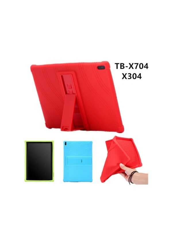 Lenovo Tab 4 10 (tb-X304X704 Standlı Silikon Kılıf-(5775)