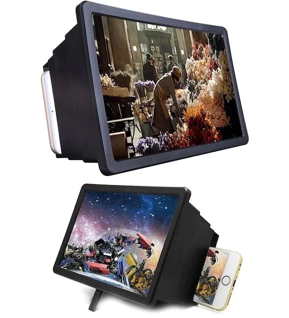 Cep Telefonu 3d Ekran Büyüteci Tv Görünümlü Mercekli Stand F2