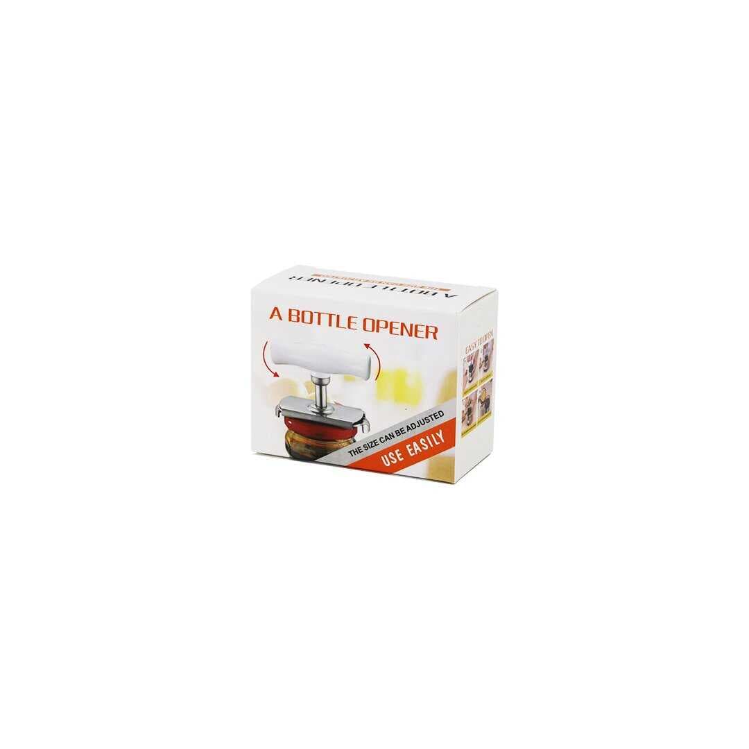 A BOTTLE OPENER ÇEVİR--SIKIŞTIR--AÇ=KOLLU METAL KAVANOZ AÇACAK PLASTİK KOL (5430)