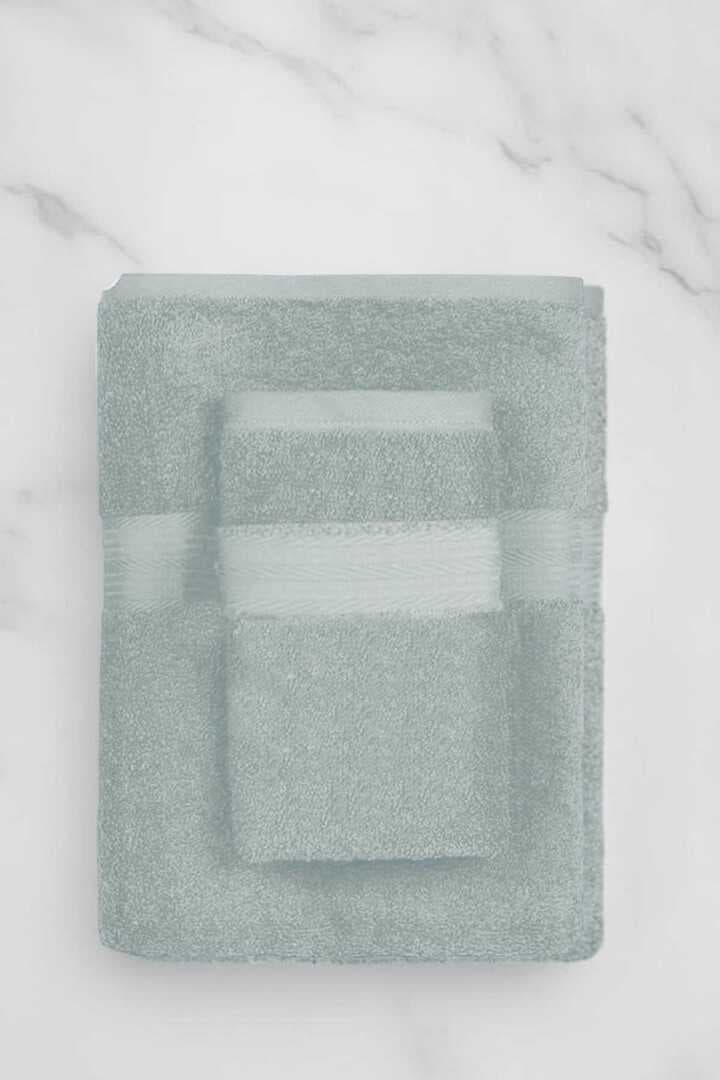 2 Parça Battal Lüks Premium Banyo Spa Havlu Takımı 90x170 Cm Açık Gri