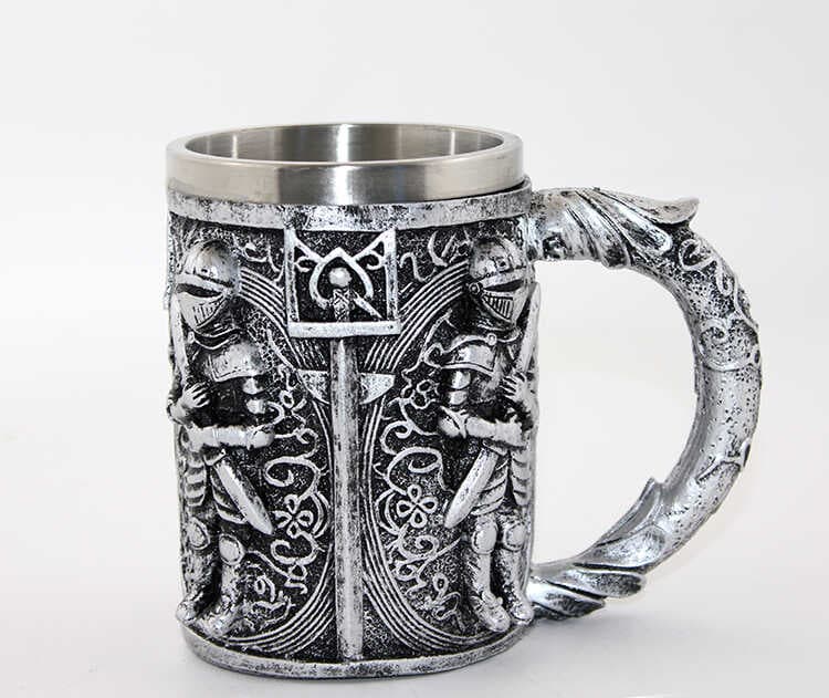 Paslanmaz Çelik Şövalye Kupa Bardak (Büyük Boy)