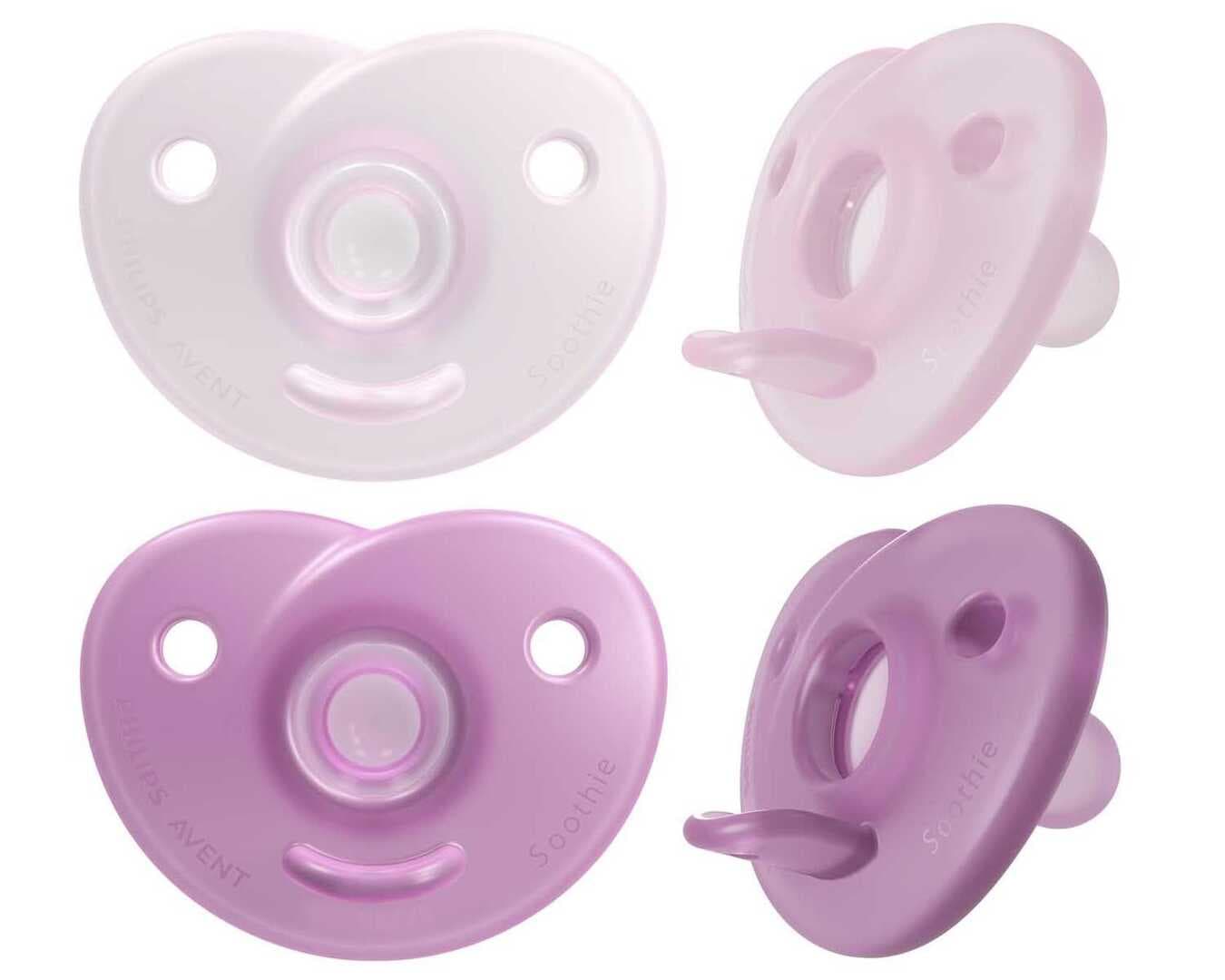 Philips Avent Soothie Ortodontik Saklama Kutulu 2li Emzik 0-6 Ay - Kız