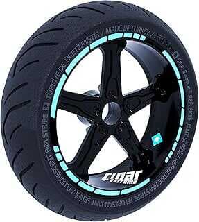 Çıar Extreme Moto GP Stili Jat Şeridi Sticker Reflektif, Floresa, Özel Rekler ae Yeşili