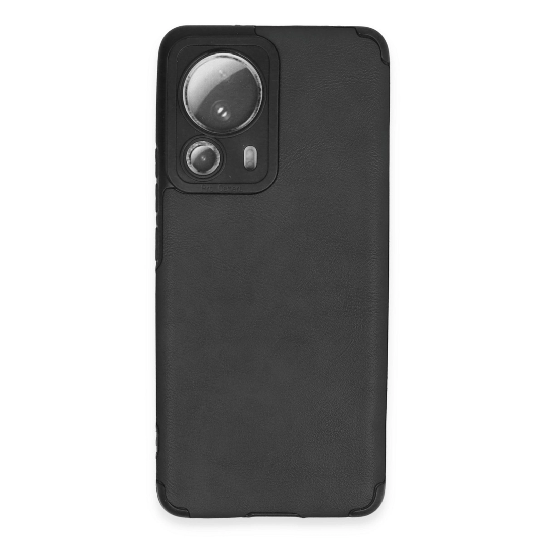 Xiaomi Mi 13 Lite Kılıf Loop Deri Silikon - Siyah