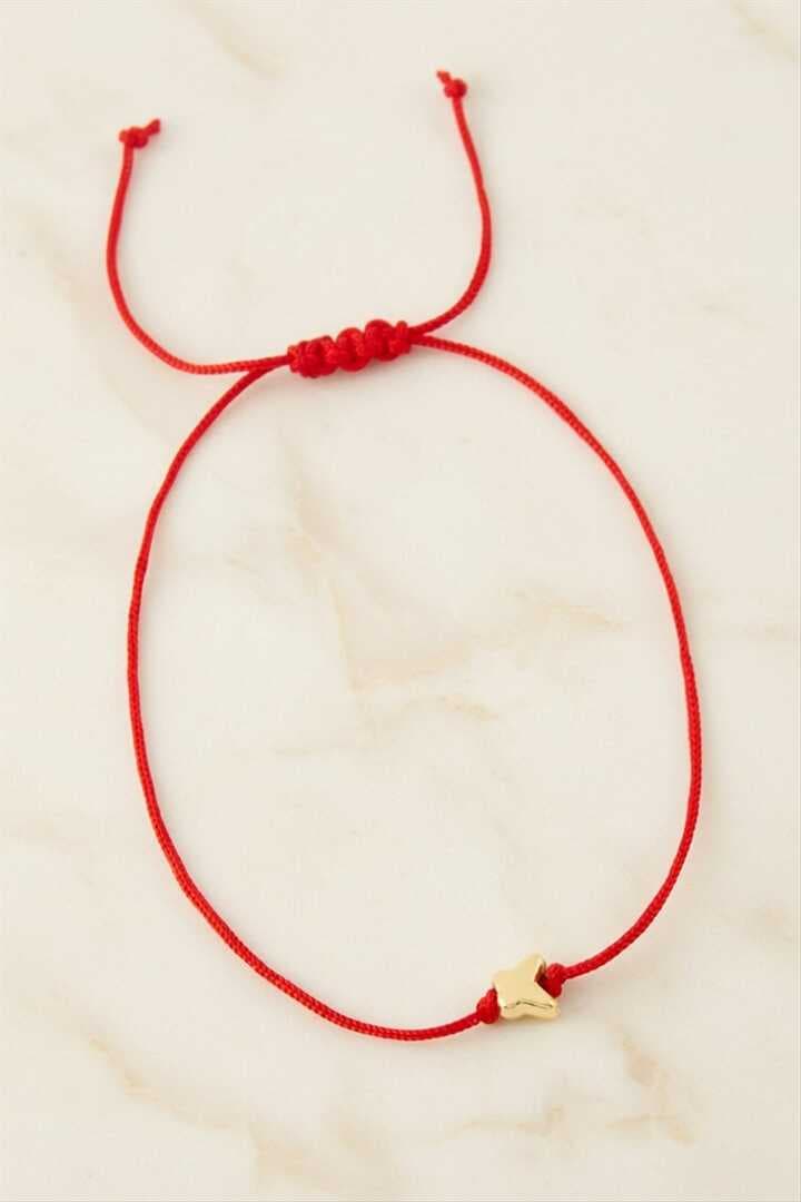 Kelebek Makrome İp Bileklik