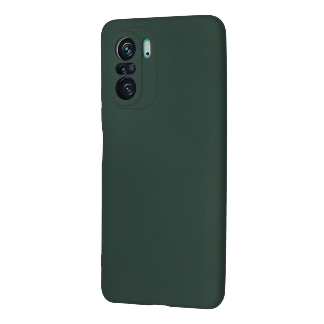 Xiaomi Poco F3 Kılıf Nano İçi Kadife Silikon - Koyu Yeşil