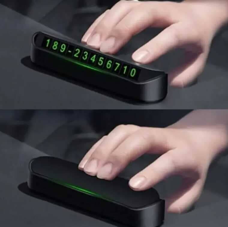 Araç Torpido Üstü Aç Kapa Fosforlu Numaratör