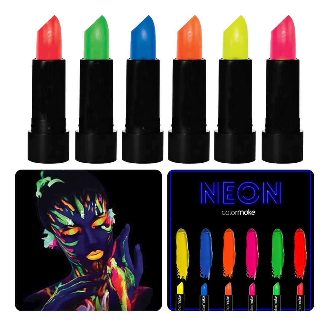 GlowPaint 6’lı Neon Boya – UV Işıkta Parlayan Makyaj Seti (5430)