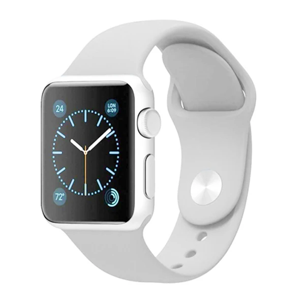 Ally Apple Watch 7-8 45mm 6-5-4 44mm Silikon Kordon Kayış 3-2-1 42mm-(5775)