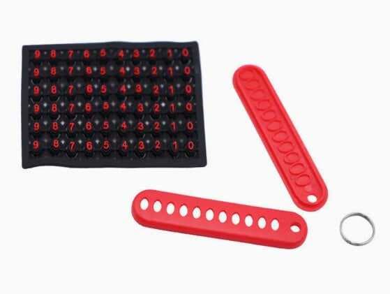 Mini Anahtarlık, Çanta, Araba İçin Çok Amaçlı Numaratör