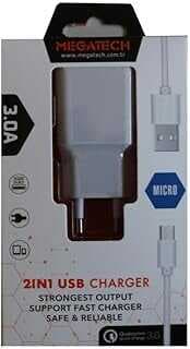 Megatech CC01 5v-3.0 Ev Şarj+ Micro Kablo Hızlı Şarj