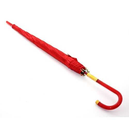 Baston Şemsiye Kırmızı Renk