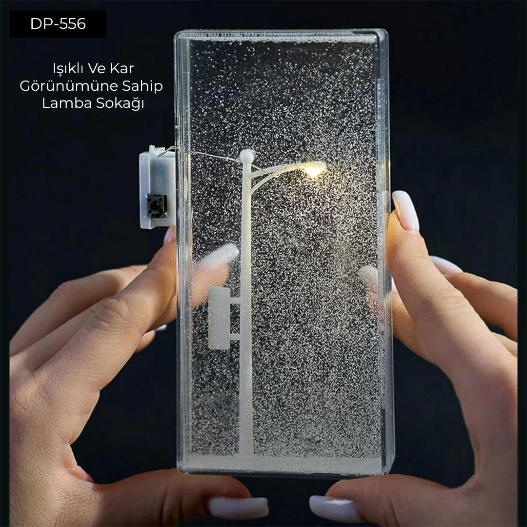 Dempower Işıklı Ve Kar Görünümlü Sokak Lambası Küre