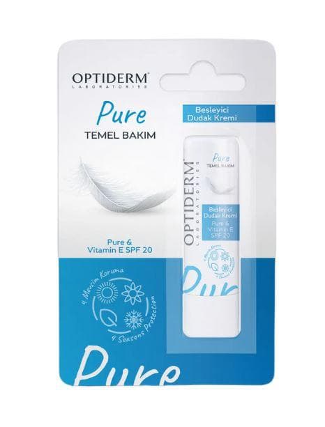 Optiderm PURE Lip Stick E Vitaminli Spf20+