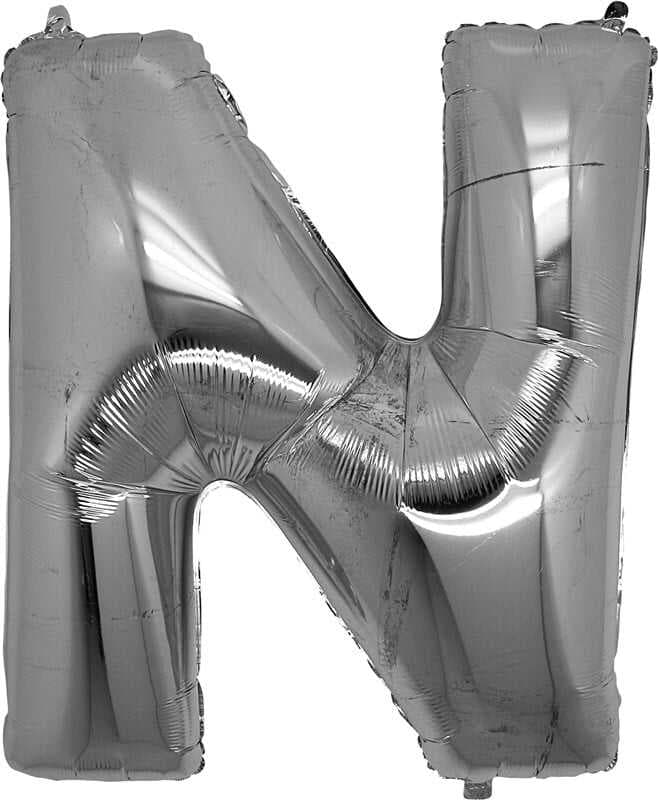 N Harf Folyo Bn Gümüş Renk  40 inç