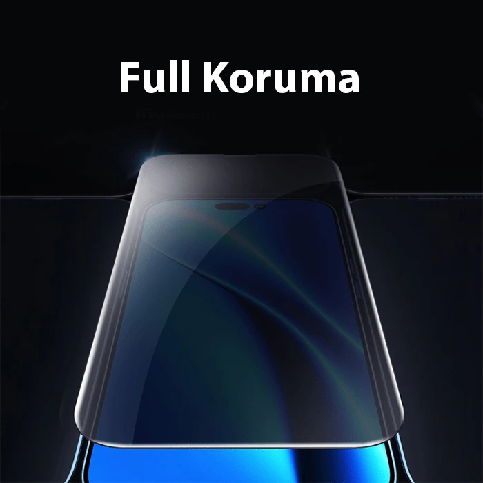 Baseus Crystalline iPhone 15 Pro Max Privacy Hayalet Full Koruma Cam Ekran Koruyucu-(5775)