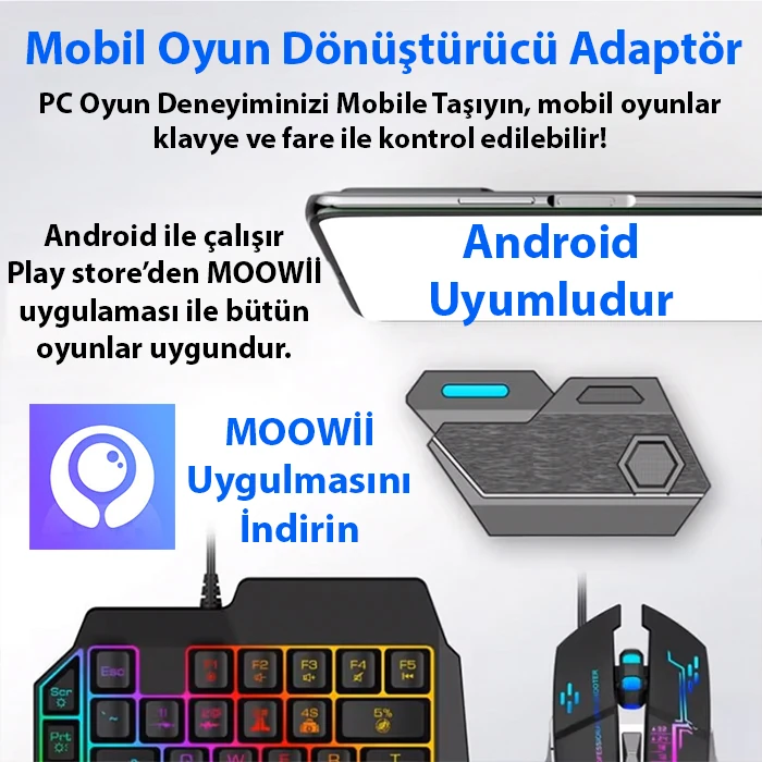 ALLY Mix Elite Plus - PUBG denetleyicisi için Gamepad mobil oyun klavye Mouse dönüştürücü Bluetooth Android oyun adaptörü-(5775)