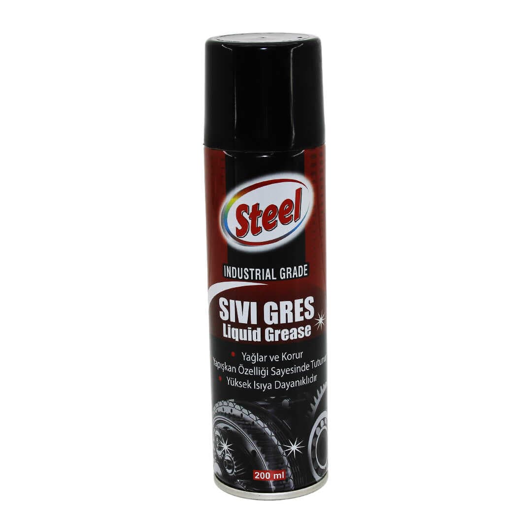 STEEL ST-1304 SIVI GRES SPREY 200ML YAĞLAR - KORUR - ISIYA DAYANIKLI (5430)