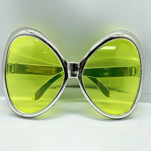 Gümüş Renk Yeşilçam Nostalji 80li Yıllar 90lı Yıllar Parti Gözlüğü  7x16 cm