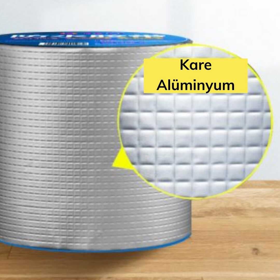 Yüksek Sıcaklık Dayanan Su Geçirmez Çatı Boru Duvar Çatlak Onarıcı Yapışkan Bant Folyo 5 cm (5430)