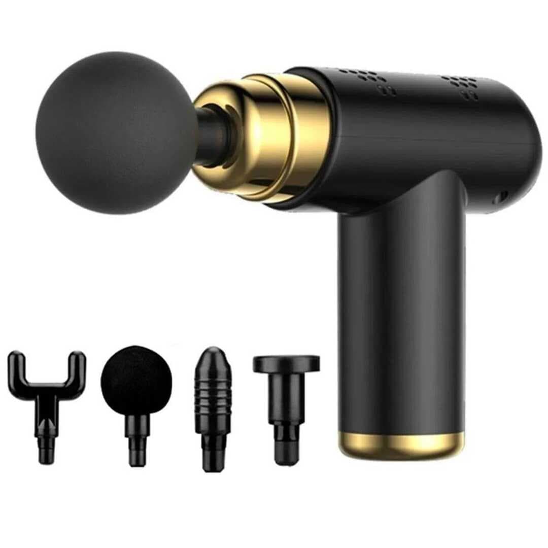 4 Başlıklı USB Şarj Olabilen Masaj Tabancası (5430)