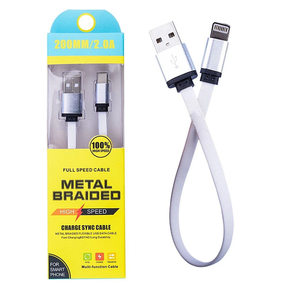 İPhone 13-12-11 8-7 20cm Kısa Şarj Usb Kablo-(5775)