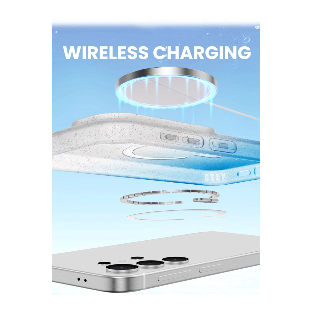 Samsung Galaxy S25 Pummel Shiny Magsafe Kapak - Mavi