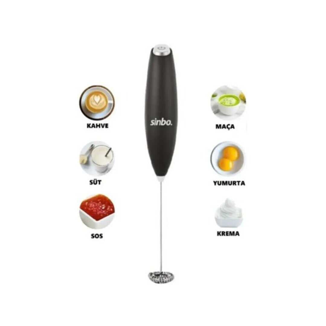 PİLLİ SÜT KÖPÜRTÜCÜ - KARIŞTIRICI MİNİ MİKSER SÜT - KAHVE - SOS - YUMURTA STO-6723 (5430)