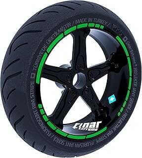 Çıar Extreme Moto GP Stili Jat Şeridi Sticker Reflektif, Floresa, Özel Rekler Orma Yeşili