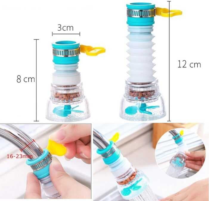 Nessiworld Oynar Başlıklı  Pervaneli Taşlı Musluk Başlığı